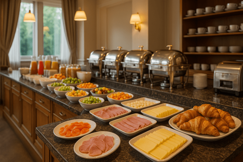 Bufet śniadaniowy w hotelu - Bufet lunchowy